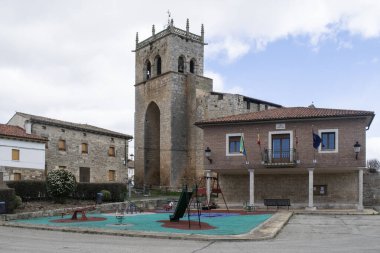 Exterior of the Church of Villegas, Burgos, Spain