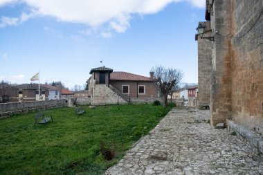 İspanya 'nın Burgos kentindeki Villegas kasabasının sokakları