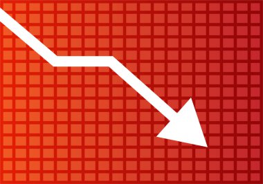 Beyaz ok, ekonomik krizden kırmızı gradyan şebekeye düşüyor