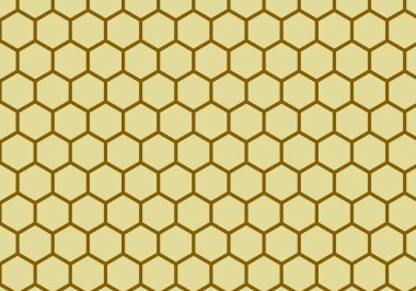 Sarı altıgen bal peteği desen arkaplanı