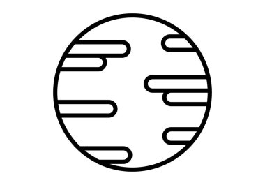 Yabancı gezegenin siyah simgesi