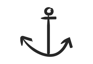 Fırça darbesinde geminin siyah simgesi