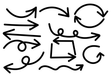 Siyah fırça darbesi ok simgesi sayfası