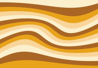 Sıcak yaz dalgalı barları sarı, turuncu ve kahverengidir. Karamel rengi