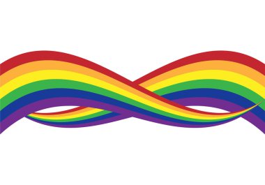 Çarpık ve dalgalı LGBTIQ + bayrağı