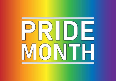 Gurur Ayı için LGBTQ + Gurur Renkleri Gradyan Arkaplanı