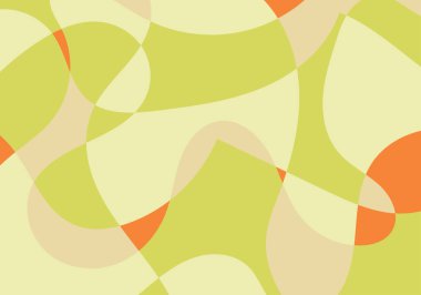 Sarı, yeşil ve turuncu dalgalı şekillerin arka planı