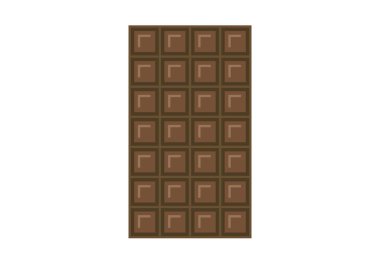 beyaz zemin üzerine koyu çikolata