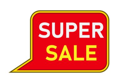 Sarı kenarlı ve çok satan etiketli kırmızı sandviç.