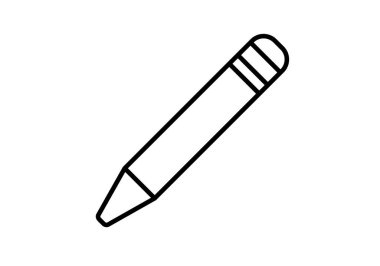 Siyah keçeli kalem simgesi