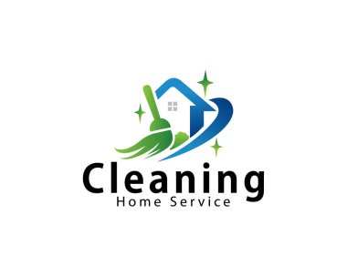 Temiz ev logosu yaratıcı dalga yaratıcı sabun