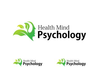 Psikoloji logosu yaratıcı tasarım kavramı sağlık zihni yeniliğini terk etti