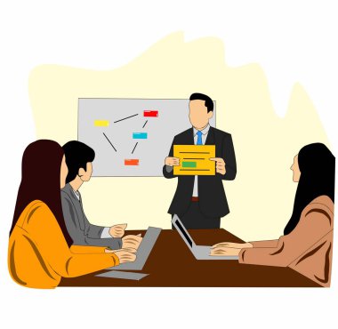 Ofis odasında sunum