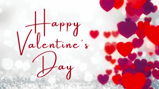 Щасливого Дня Святого Валентина — стокове відео