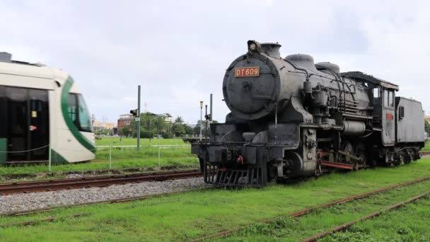 Hamasen Railway Cultural Park Kaohsiung City Taiwan Settembre 2023 Binario — Video Stock