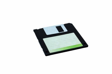 3.5-Inch Floppy Disk Isolated on White Background clipart