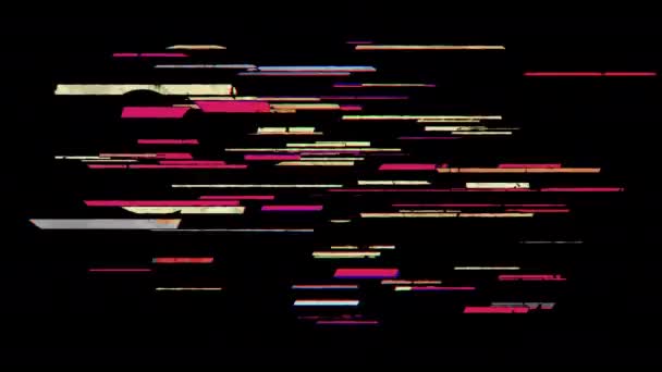 Цифра Розкриває Стиль Мультфільму Глітті Плоска Анімація Частина Кліпів Алфавіт — стокове відео