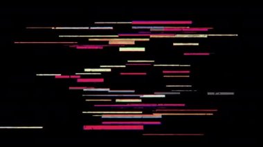 Büyük harfli Latince Harf I Glitchy Style 'da ortaya çıktı. Düz 4K animasyonu 40 klip dizisinin bir parçası (alfabe, rakamlar ve para birimi işaretleri) Projenizde kliplerin kolayca kullanılabilmesi için şeffaf arkaplan.