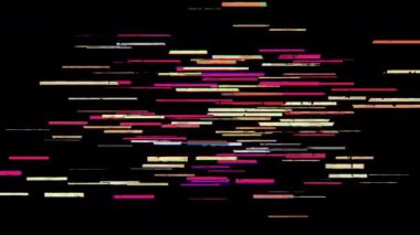 Büyük harfli Latince harfli M harfi. Çizgi film Glitchy stiliyle ortaya çıktı. Düz 4K animasyonu 40 klip dizisinin bir parçası (alfabe, rakamlar ve para birimi işaretleri) Projenizde kliplerin kolayca kullanılabilmesi için şeffaf arkaplan.