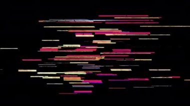 Büyük harf Latince R Reveal in Cartoon Glitchy Style. Düz 4K animasyonu 40 klip dizisinin bir parçası (alfabe, rakamlar ve para birimi işaretleri) Projenizde kliplerin kolayca kullanılabilmesi için şeffaf arkaplan.
