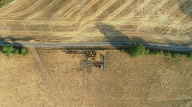 Küçük İnekler Grubu, Bir Kaçak Haute Marne, Fransa 4K İHA Görüntüsü