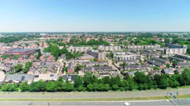 Alkmaar Kooimeer Mahallesi, Afas Stadyumu yakınları Kuzey Hollanda, Hollanda, 4K Drone Görüntüleri