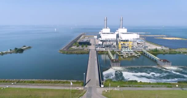 Volanda Paesi Bassi Agosto 2019 Centrale Elettrica Engie Maxima Che — Video Stock