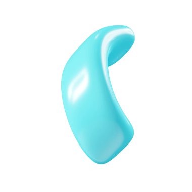 Doğum günü partisi patlayan turkuaz konfeti süsleme elementi. 3 boyutlu resimleme. Sürpriz ya da kazanan yılan kurdelelerini kutlar. Havai fişek patlamasından sonra parti dekorunu uçur ve süzül.