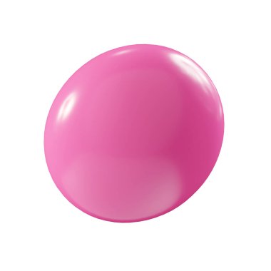 Doğum günü partisi popper pembe konfeti flaması element 3D render illüstrasyon. Sürpriz ya da kazanan yılan balığını kutlar. Havai fişek patlamasından sonra parti dekorunu uçur ve süzül.