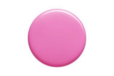 Pembe yuvarlak 3d afiş vektör stili, düzgün gradyan ve parlak renklerle. Modern dijital tasarımlar için cilalanmış yüzey efektini gösteren dairesel metin arkaplan ögesi.