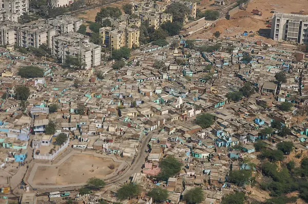 Hindistan 'da Mumbai şehrinin havadan görünüşü