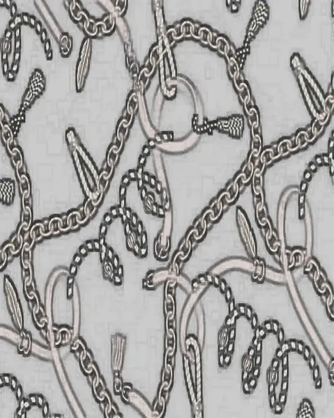 Zincir tasarımı, tekstil, kumaş ve herhangi bir yüzey için tasarlandı.