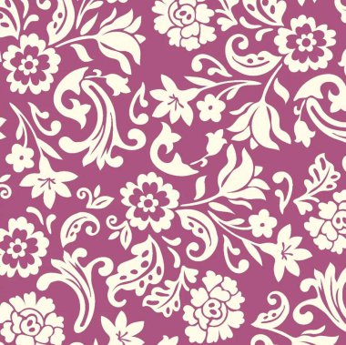 Çiçeklerin çiçek arkaplan elementleriyle kusursuz desen