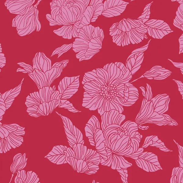 Çiçeksiz desenli özgün arka plan, vektör illüstrasyonlu