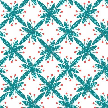 Arkaplanda kusursuz çiçek deseni, illüstrasyon