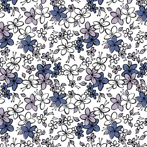 Küçük çiçek deseni arkaplansız, illüstrasyonlu