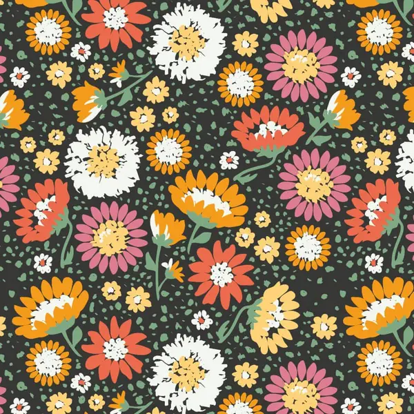 Çiçek desenleri arkaplansız, resimli.