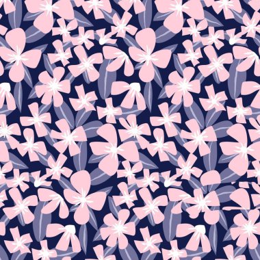 Pembe çiçekli desen arka planda pürüzsüz, resimli