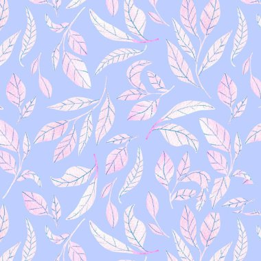 El boyası suluboya desen arka planda pürüzsüz, illüstrasyon