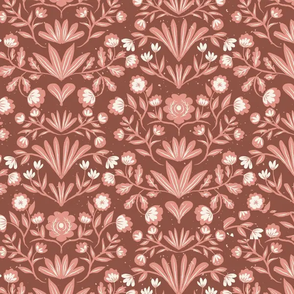 Arka planda İngiliz kırmızı çiçek motifi deseni, illüstrasyon