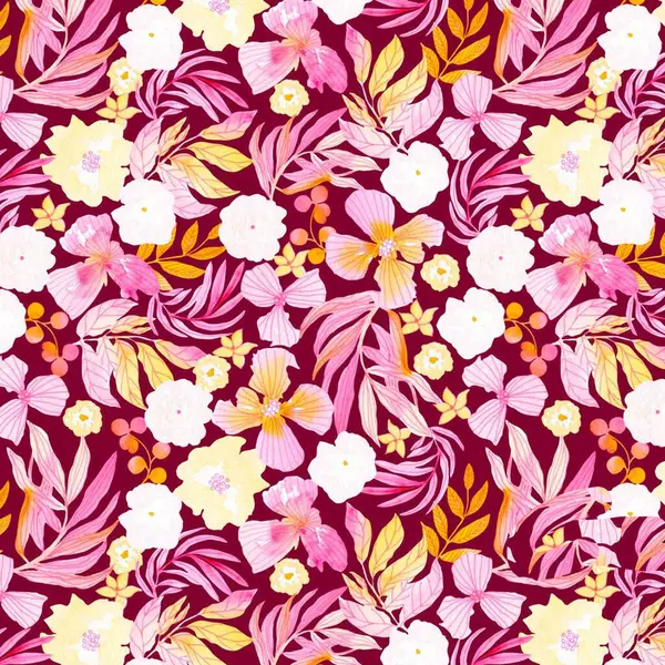 Arka planda dikişsiz suluboya deseni, illüstrasyon