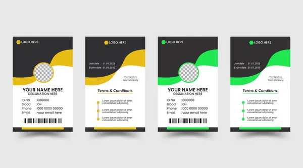 ID card template, office id card, business id card, customize id card, Id cards design, corporate id card design with modern layout, vector.