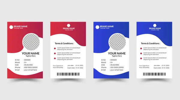 ID card template, office id card, business id card, customize id card, Id cards design, corporate id card design with modern layout, vector.