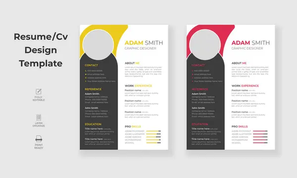 Profesyonel özgeçmiş ya da CV tasarım şablonu, minimal CV tasarım düzeni, özgün CV şablonu ile temiz özgeçmiş tasarımı.