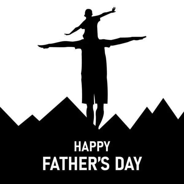 Happy Father\'s Day Flat Illustration