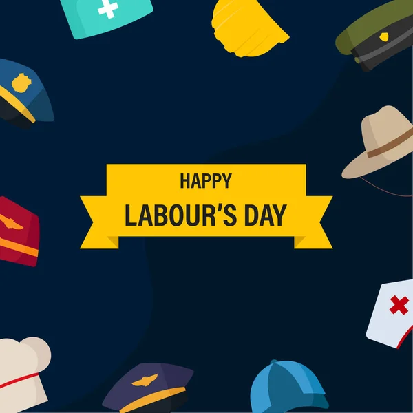 Happy Labor\'s Day Flat Illustration
