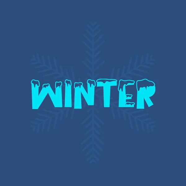 Winter Flat Illustration Background