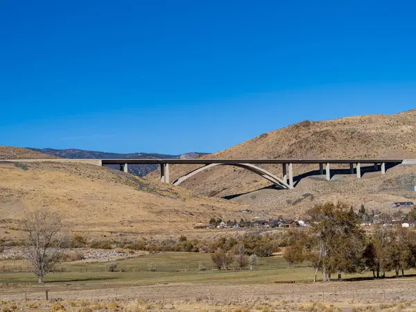 Interstate 580 Galena Arch Bridge Reno Nevada Late Summer — Stock Photo, Image