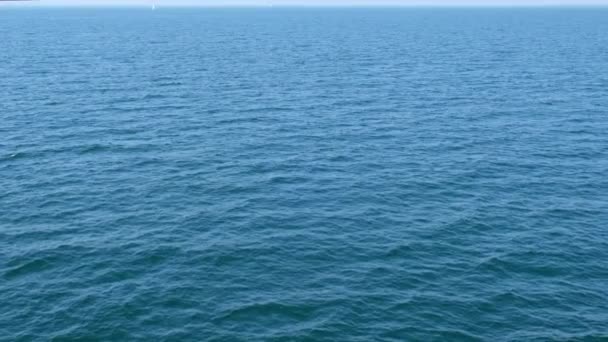 Výhled Moře Výhled Oceán Mořské Panorama Slunečného Dne Nekonečný Modrý — Stock video