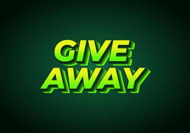 Pes etmek mi? Göz alıcı renk ile 3B biçiminde metin efekti tasarımı